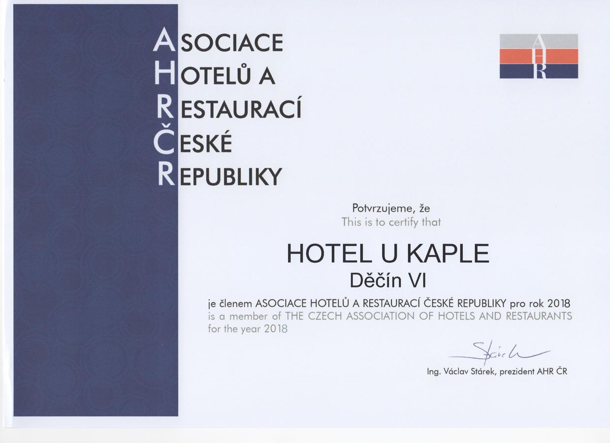 Hotel U Kaple Дечин Екстер'єр фото